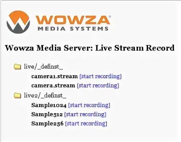 Wowza сервер и запись трансляций " IT и Мультимедиа