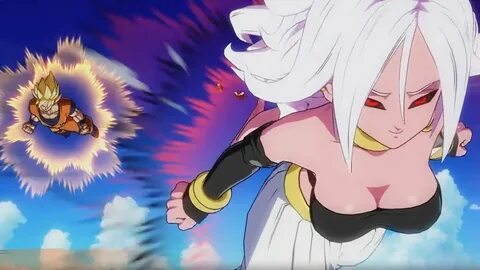 DRAGON BALL FIGHTERZ Android 21 Knocks Goku Out - YouTube