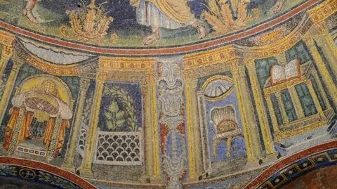 Мозаики Равенны: Баптистерий православных Панно из мозаики Я