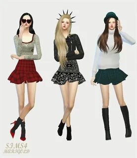 Trumpet Mini Skirt pattern at Marigold via Sims 4 Updates Mi