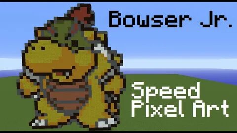 Bowser Jr. Speed Pixel Art - YouTube