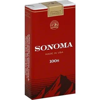Sonoma Cigarettes, Class A, 100s Tobacco St. Marys Galaxy
