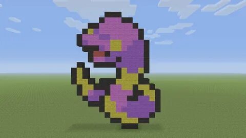 Minecraft Pixel Art - Ekans Pokemon #23 - YouTube