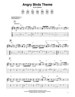 Angry Birds Theme Piano Sheet Music - I watch you