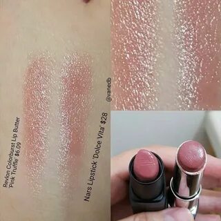 NARS Lipstick "Dolce Vita" = Revlon Lip Butter "Pink Truffle