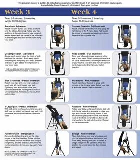 30 Day Teeter Inversion Table Program Inversion table, Inver