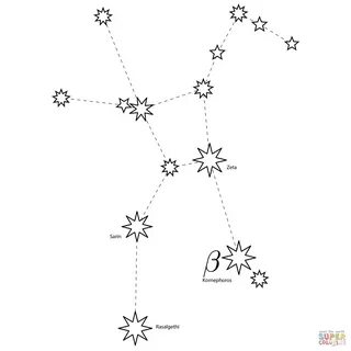 Hercules Constellation coloring page Free Printable Coloring