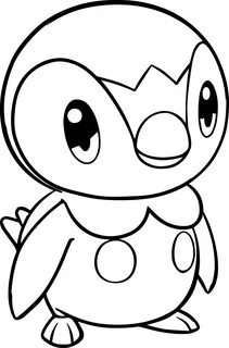 Piplup Pokemon Boyama Sayfası