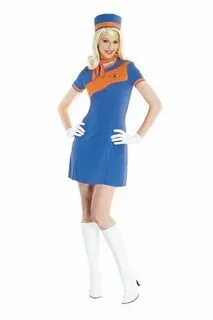 Paper Magic Women’s Retro Stewardess Costume Includes the dr