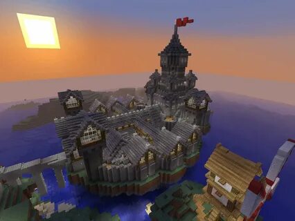 Floating Citadel of Emirkol the Chaotic Minecraft Map