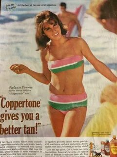 Купить Stefanie Powers, Coppertone Tanning Lotion, Full Page