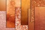 Rose Gold foil Glitter papers, A4 papers 8.5x11 papers By Ch