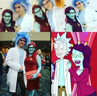 My beau and I created an impromptu Rick and Unity cosplay fo