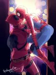 Deadpool Spiderman Kiss