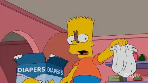 Bart changed Grampa's diaper The Simpsons Funny Moments #SSL