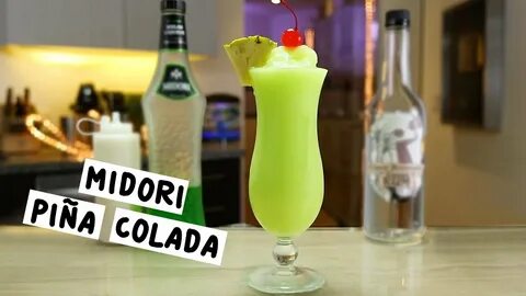 Midori Piña Colada - Tipsy Bartender