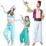 Aladdin Prince Princess Arabian Costume Adults Kids Family O