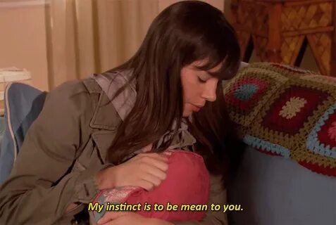 GIF my instinct is to be mean to you april ludgate quer dize