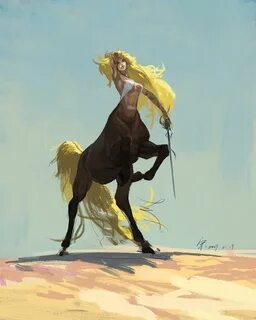 ArtStation - Centaur Female Warrior, Song :) Fantasy charact