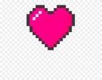 Sticker, - Rainbow Heart Pixel Art - Free Transparent PNG Cl