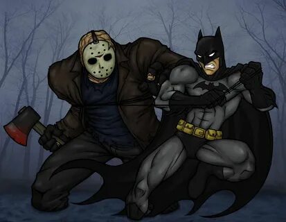 Batman vs. Jason Batman vs, Jason voorhees, Horror movie ico