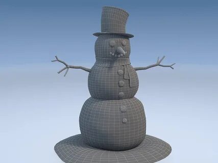 Snowman - 3D Model by SQUIR