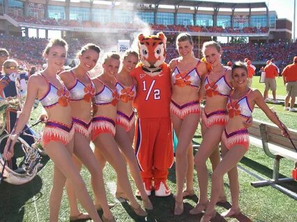 Clemson Tigers majorettes. Football cheerleaders, Majorette,