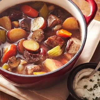 Start this slow-cooker beef stew before you leave for work a