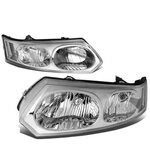 For 2003 to 2007 Saturn Ion Headlight Chrome Housing Clear C