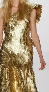 Heavily embellished gold sequin dress. Stunning. #jcrew #mys