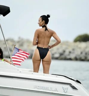 DRAYA MICHELE in Swimsuit at a Boat in Newport Beach 09/06/2