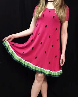 Watermelon Dress DIY Watermelon dress, Watermelon outfit, Wa
