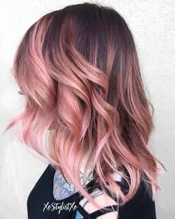 20 Gorgeous Examples of Rose Gold Balayage Coral hair, Pink 