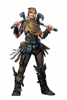 Female Rogue Bandit - Pathfinder PFRPG DND D&D 3.5 5E 5th ed