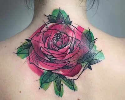 The New Tattoos Watercolor rose tattoos, Picture tattoos, In