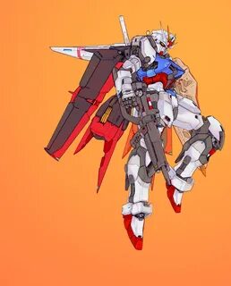 Aile Strike Gundam Art Print by StrictlyMecha - X-Small Gund