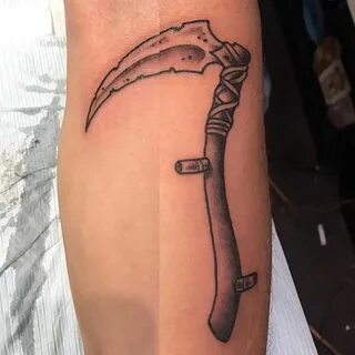 Did this cool #scythe tattoo today. - http://ift.tt/1HQJd81 