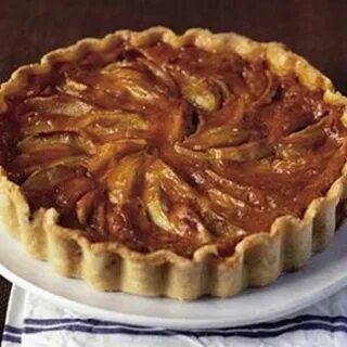 Caramel Custard Apple Tart Bbc good food recipes, Apple tart