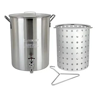 Bayou Classic 1140 Stainless 10-Gallon Steam Boil Stockpot w