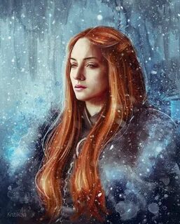 Lady of Winterfell @krutikova_katya Sansa stark, Asoiaf art,