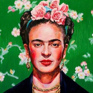 Frida Canvas Artwork by Oleksandr Balbyshev iCanvas Frida pa