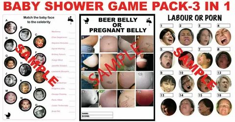 Купить three BABY SHOWER GAMES EVER Includes Labour read des