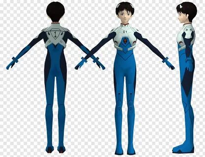 Shinji Ikari-Plugsuit original bones XNALARA png PNGBarn