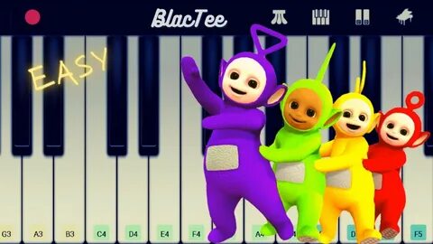 Teletubbies - Theme Song EASY Piano Tutorial - YouTube