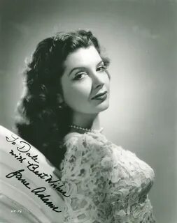 Jane "Poni" Adams - Autographed Inscribed Photograph History