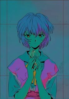 Neon Genesis Evangelion Rei Ayanami Ilustrações, Ilustração 