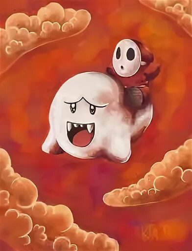 shy guy and boo - Shy Guy fan Art (31038806) - fanpop