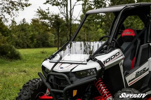 Super ATV Flip Down Scratch Resistant Windshield for Polaris