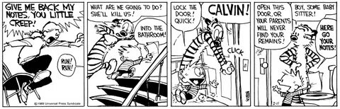 English Activities : Calvin and Hobbes Comic Strips - Babysi
