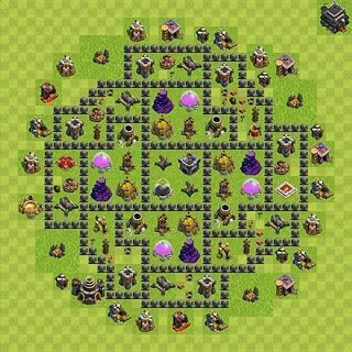 Farming Base TH9 - Clash of Clans - Town Hall Level 9 Base, 